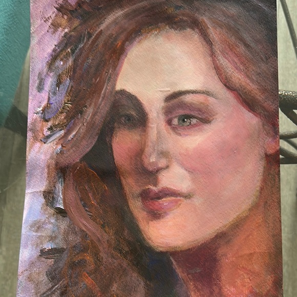 Elegant Portrait Painting with Subtle Hues